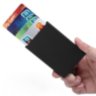 Держатель слайдер для кредитных карт с защитой от RFID считывания, автоматическое выдвижение карт