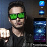Led glasses programmable, DJ glasses, LED backlight, programmable pattern