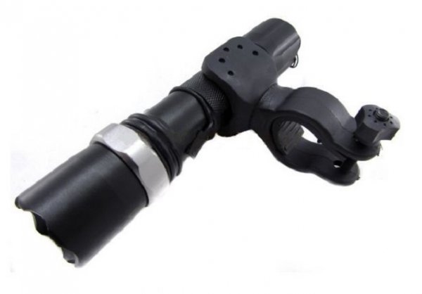LED flashlight with bicycle mount "POLICE BL-8628" 20000W with three operating modes, zoom