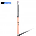 Electric pulse lighter with a flexible wire for the kitchen, ignition, with suspension, with charge indication, fuse, color pink
