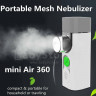 Меш небулайзер  ультразвуковой FEELLiFE  Air pro с встроенным аккумулятором,  запасная распылительная камера