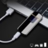 USB зажигалка электроимпульсная c сенсорной кнопкой