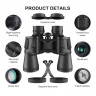 High-quality COMET binoculars with 20x magnification, 50 mm objective, BAK4 prism, clear visibility due to a large 25 mm eye