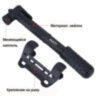 Pump for bicycle DUUTI with frame mount, support for Presta nipples, Schroeder