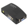 Converter RCA, S-Video (DVD player, TV tuner, camera) signal to VGA (D-sub) monitor signal