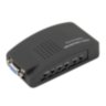 Converter RCA, S-Video (DVD player, TV tuner, camera) signal to VGA (D-sub) monitor signal