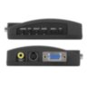 Converter RCA, S-Video (DVD player, TV tuner, camera) signal to VGA (D-sub) monitor signal