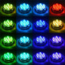 Світильник RGB водонепроникний (підводний) з пультом керування на батарейках 