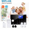 Комплект Wifi GSM сигналізації Tuya Smart G30 з бездротовими датчиками, підтримкою керування через смартфон, RFID брелоки, сирена