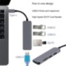 USB-концентратор для ноутбука USB Type-C to USB 3.0 SD/TF картки пам'яті