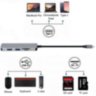 USB-концентратор для ноутбука USB Type-C to USB 3.0 SD/TF картки пам'яті