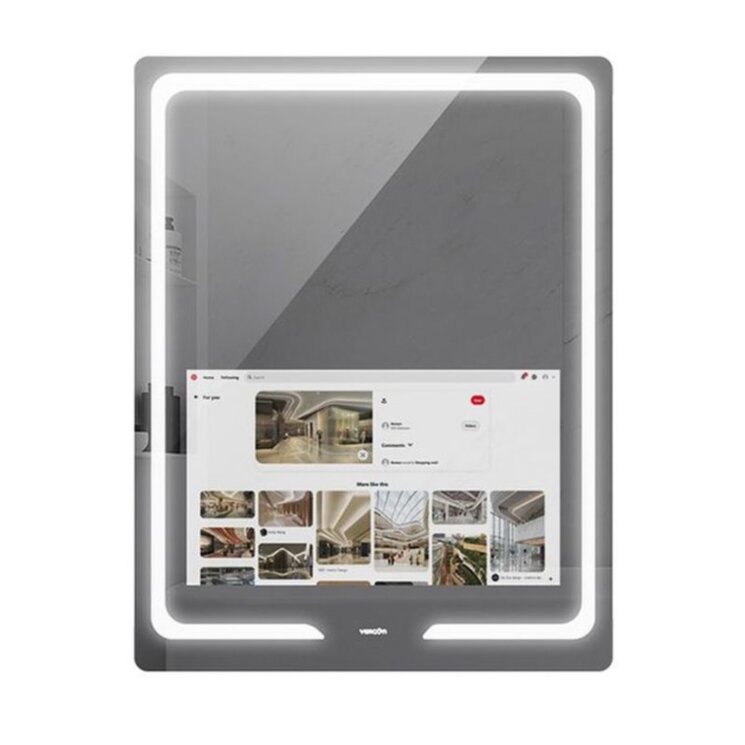 SMART зеркало S30, 90x70 см с сенсорным экраном 21,5 дюйма, беспроводные весы - анализатор тела
