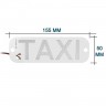 Подсвечиваемая светодиодная табличка TAXI для автомобилей такси, LED шашечки такси, подсветка синего цвета