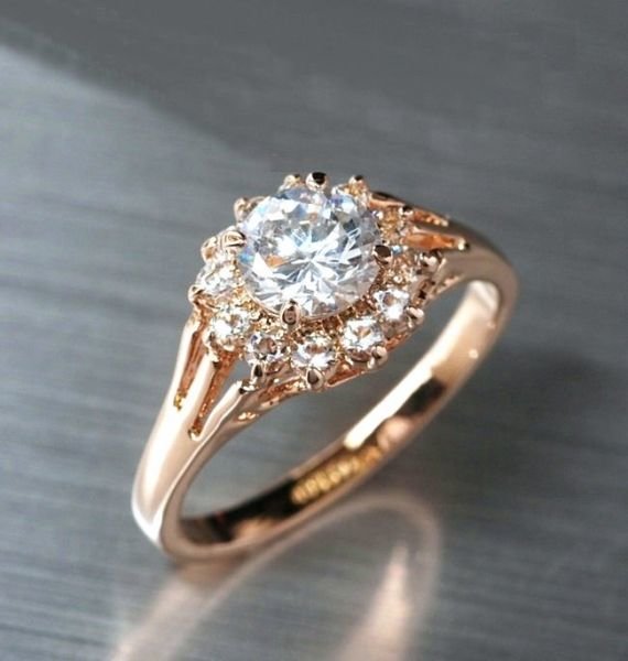 Gold plated Victoria ring 