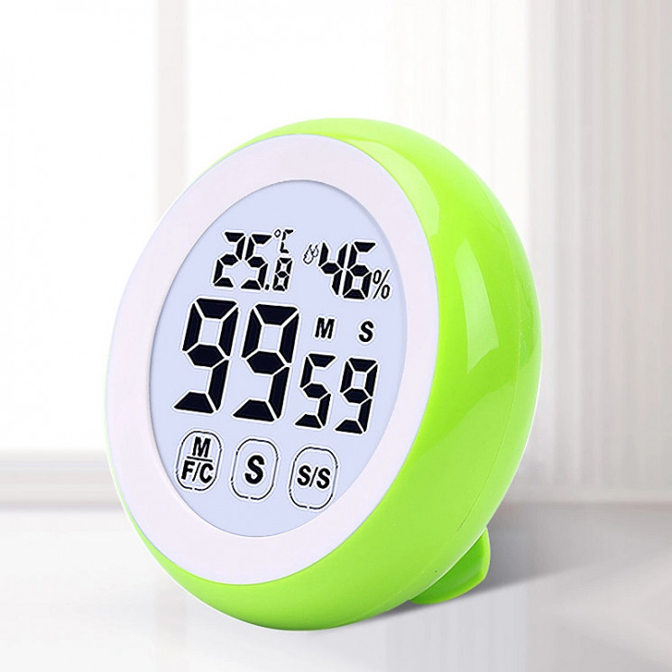 Digital thermometer - hygrometer, weather station 3 in 1 with touch screen 