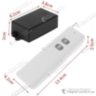 12 Volt 10 Amp switch with remote control, remote control up to 3000 meters