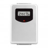 Desk clock - weather station with wireless temperature and humidity sensor, alarm clock, weather condition, moon phases