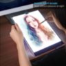 LED graphics tablet, LED board for drawing, writing, sketching, tracing, making copies