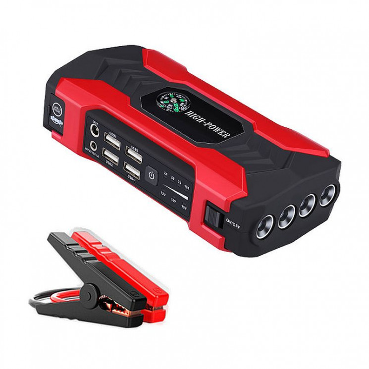 Multifunctional Portable Car Jump Starter + Power Bank (28000mAh)