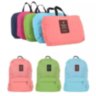 Folding backpack - transformable for travel, everyday wear, lightweight moisture-resistant fabric