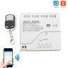 Tuya 4-channel WiFi 220V smart relay with remote control, APP control, smart switch for gates, lighting, irrigation, and automation