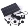 Solar-powered fountain for decorative lakes and air humidification in summer with nozzles