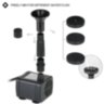 Solar-powered fountain for decorative lakes and air humidification in summer with nozzles
