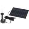Solar-powered fountain for decorative lakes and air humidification in summer with nozzles