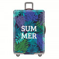 Защитный чехол "Summer" для чемодана (Размер M) яркая расцветка, плотный тянущийся материал, вырезы под ручки