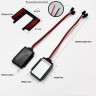 Сенсорная кнопка для зеркала с LED-подсветкой 12–24V, 5A, диммер, память, плавное включение