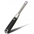 USB lighter for gas stove, oven, fire, barbecue, with built-in battery (Black) 
