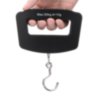 Convenient canter in the form of a handle with a hook for weighing things or luggage, LCD screen, up to 50 kg