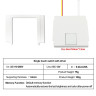 220V LED Mirror Touch Switch with Built-in 12V Power Supply, Dimmer, 36W, Memory, 1–6mm, IP21
