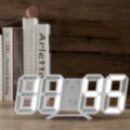 Creative 3D LED Wall or Desk Mount Clock Alarm Temperature Date