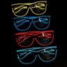 Stylish EL glasses with neon lighting for parties, discos, night festivities, light shows