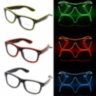 Stylish EL glasses with neon lighting for parties, discos, night festivities, light shows