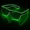 Stylish EL glasses with neon lighting for parties, discos, night festivities, light shows