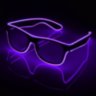 Stylish EL glasses with neon lighting for parties, discos, night festivities, light shows