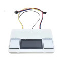 SHINY touch switch for 2 channels with screen, 12V, 60 W, with clock, temperature sensor, backlight control, heating