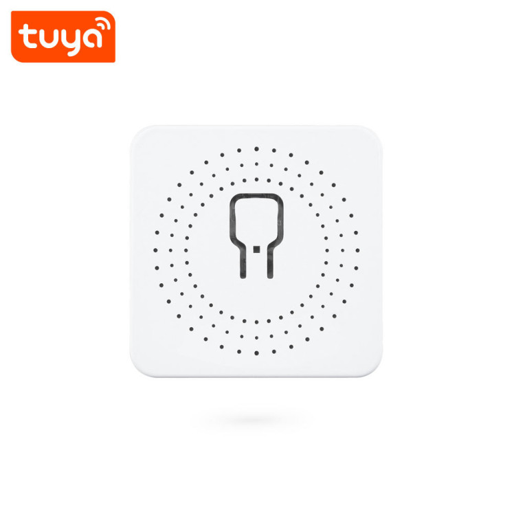 Tuya Mini Smart Switch WiFi 16А, смарт-модуль 100–240В для настенного выключателя, управление со смартфона и голосом