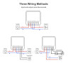 Tuya Mini Smart Switch WiFi 16А, смарт-модуль 100–240В для настенного выключателя, управление со смартфона и голосом